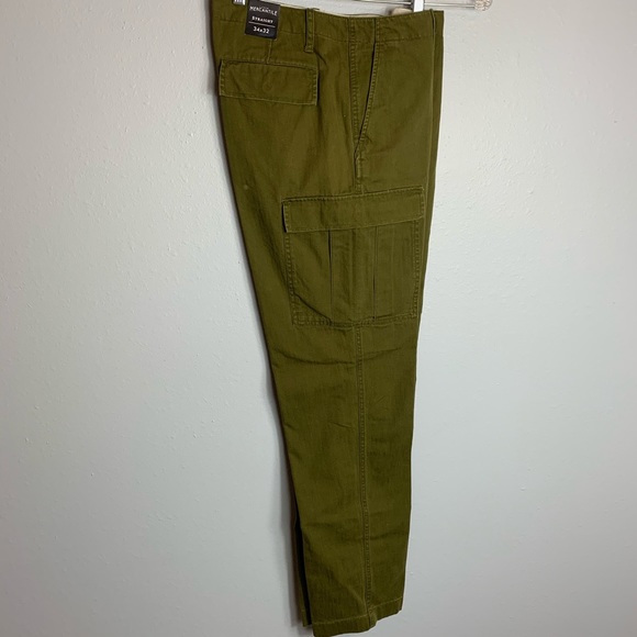 BNWT J CREW MERCANTILE GREEN MERCANTILE 33x32 - Picture 2 of 5